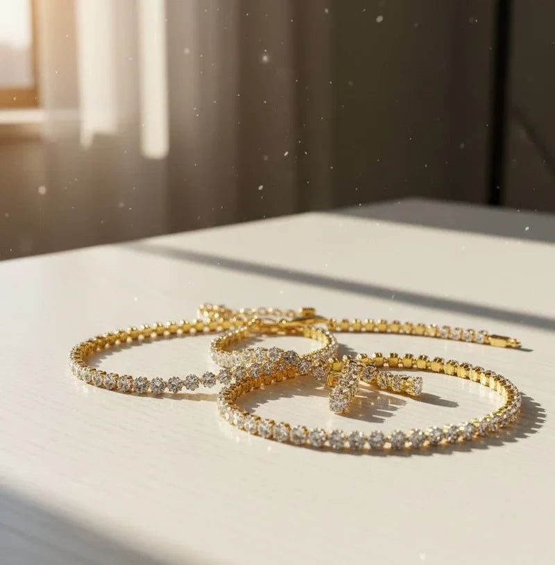 Luxe Radiance Jewelry Set Luxury Necklace, Choker & Earrings Set