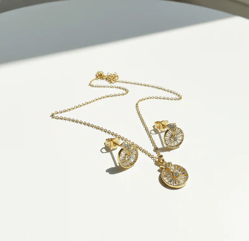 Radiant Sunburst Jewelry Set