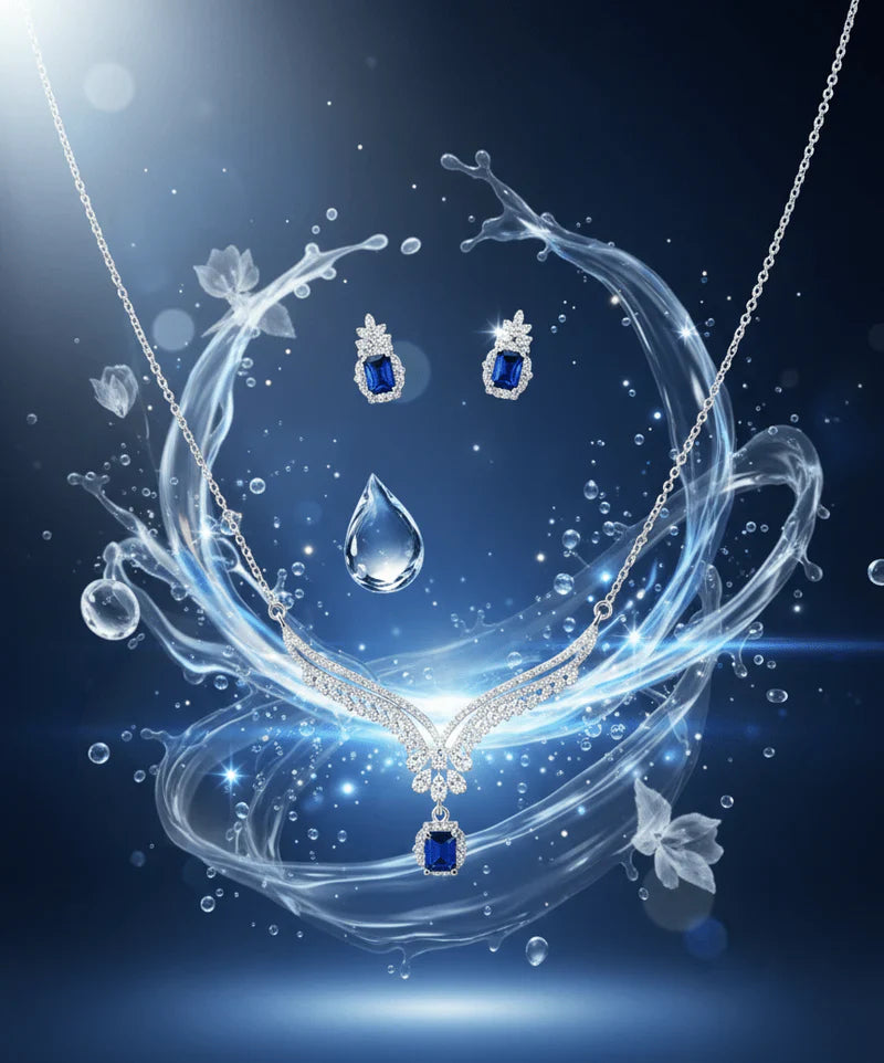 Square Drop Jewelry Set
