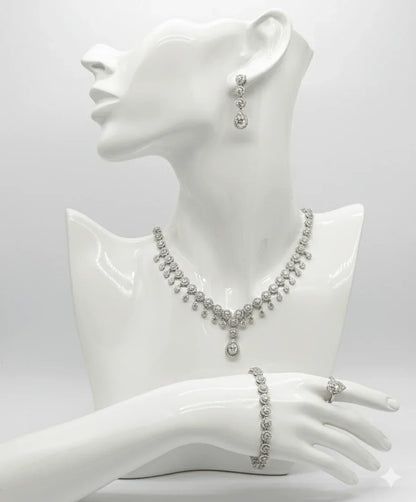 Teardrop Crystal Jewelry Set