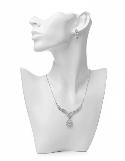 Teardrop Crystal Jewelry Set